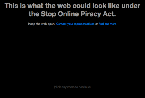 What the web could look like if SOPA or PIPA passes