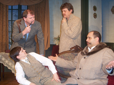 Promotional photo of the Butler Little Theatre's production of The Mousetrap