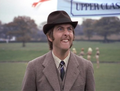 Eric Idle competes in the competition for Upperclass Twit
