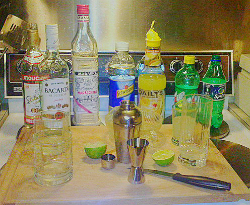 Ingredients for Zima replacement creation